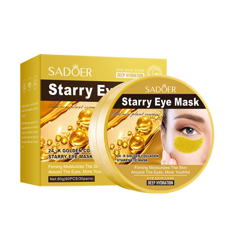24k gold eye mask-80g-60 pcs/30 pairs-export only
