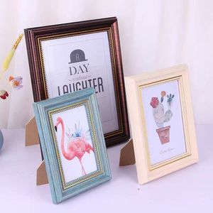 Cornice Fotografica Rettangolare in Resina PS Stile Americano, Classica Europea Retrò, 6, 7, 8, 10 Pollici, A4, da Tavolo per Matrimoni - Product Image 3