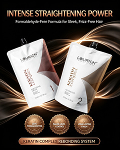 Crema Profesional para Alisado Permanente del Cabello LOURICH, Tratamiento de Keratina para Alisado, Venta al por Mayor, Marca Privada OEM - Product Image 2