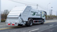 Camion à ordures compacteur EV 4x2 XINGCHEN 14 CBM à vendre pour la collecte des déchets, camion à ordures compacté EV