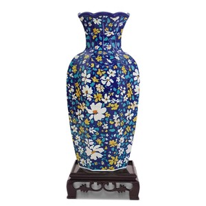 Vase <span class=keywords><strong>puzzle</strong></span> en plastique extra-large, impression 3D UV, finition imitation antique, arrangement floral de bureau haut, pour fleurs fraîches conservées dans l'eau - Product Image 5