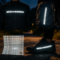 Material reflectante plateado para transferencia de calor para ropa de seguridad - Cumple con la norma EN ISO 20471