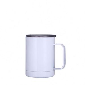 Taza Térmica de Acero Inoxidable 304 con Asa, 12oz, Aislada al Vacío, Mantiene la Temperatura Fría, con Tapa, Taza de Regalo para Empresas - Product Image 3