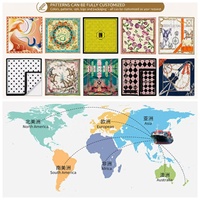 Écharpe en soie personnalisée, cadeau pour la Saint-Valentin, cadeau de mariage, écharpe de cou, impression numérique personnalisée, écharpe carrée