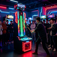 Machine de jeu d'arcade à monnayeur pour test de force au marteau, type machine de boxe Hercules, équipement de divertissement intérieur pour parc d'attractions
