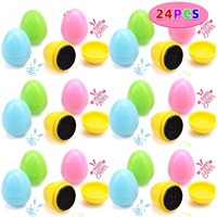 49 pièces d'œufs de Pâques à remplir, cadeaux, œufs à laisser au hasard, faveurs de fête de Pâques, assortiment de jouets pour remplir la piñata