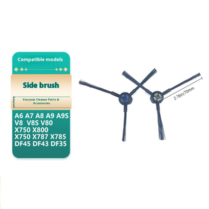 2 pièces brosse latérale de remplacement FSuitable Fo <span class=keywords><strong>ILIFE</strong></span> X750 V8S V80 A7 <span class=keywords><strong>A9S</strong></span> X785 <span class=keywords><strong>Robot</strong></span> aspirateur pièces accessoires - Product Image 1