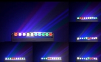 Nouveaux articles 10*20W 4 en 1 Lumière à effet de barre oscillante RGBW avec anneau LED pour les événements scéniques, les soirées, les discothèques