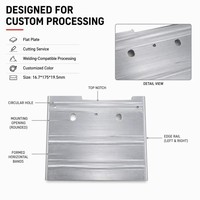 Plaque d'extrémité en aluminium haute résistance sur mesure, directement de l'usine, pour module de batterie prismatique, support de compression pour pack de batteries EV ESS