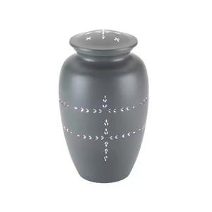 High Quality Aluminium Cremation Urn for Adults Top Countertop Decor; Pretty Color Metal Human Ashes Funeral Supplies - Product Image 4