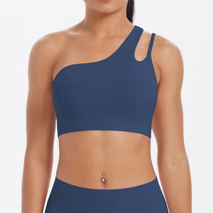 2025 nuovo Sportswear Activewear Top senza schienale Yoga palestra allenamento Fitness con cinturino singolo reggiseno sportivo da donna - Product Image 2