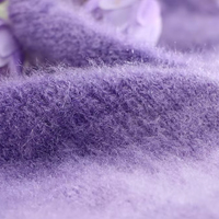 Vente en gros de fil dégradé en poils de chat de 4cm, laine à tricoter fantaisie chaude et douce pour la peau, non collante et scintillante pour la couture