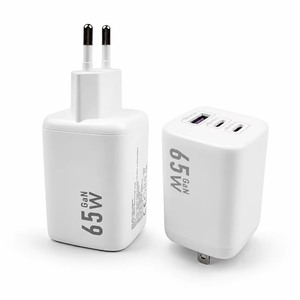<span class=keywords><strong>Chargeur</strong></span> mural USB C GaN <span class=keywords><strong>65W</strong></span> N1 3 ports <span class=keywords><strong>Usbc</strong></span> Type A PD3.0 Adaptateur de charge rapide pour ordinateur portable tablette smartphone bureau voyage - Product Image 1
