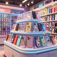 Armoire boutique personnalisée pour casque présentoir vitrine avec lumière LED Kickboard pour mettre les accessoires de téléphone portable
