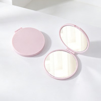 Miroir cosmétique moderne à marque privée, logo personnalisé, vente en gros, outil de maquillage, miroir de maquillage double face HD