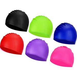 หมวกว่ายน้ำซิลิโคนนิ่มสีเหลืองลายอนิเมะ น้ำหนัก 50 กรัม 55 กรัม 60 กรัม 65 กรัม สำหรับผู้ชายและผู้หญิง ผลิตในอเมริกา - Product Image 1