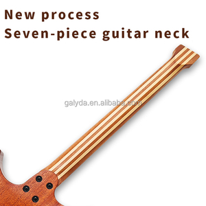 Kit de guitare électrique sans tête G-700 en gros – Instruments stylés personnalisables – Guitare électrique sans tête à manche en érable 7 pièces - Product Image 2