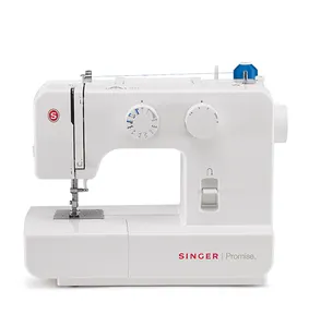 Singer 1409 máquina de costura elétrica doméstica, mini máquina de costura elétrica multifuncional feita em couro, com botões, costuradora, para pano