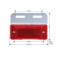 Feux latéraux LED réflecteurs vert bleu rouge ambre blanc 12V 24V pour camion remorque fourgonnette étanche
