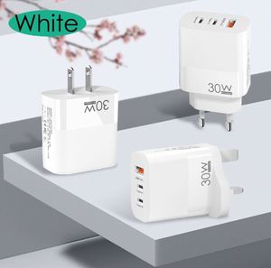 Vente flash - Chargeur USB multi-ports à charge rapide PD 30W, norme britannique, européenne et américaine, pratique et rapide - Product Image 1