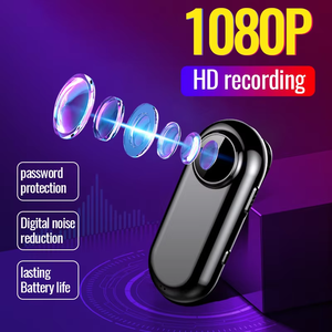 Mini Clip On Portable Dual Function Recorder Synchronous Video Audio Capture One Click Operation Noise Reduction <b>Device</b> - Product Image 2