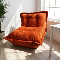 Canapé de sol ergonomique douillet et moelleux en tissu pour salon et chambre à coucher, idéal pour la détente