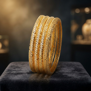 Lujo tradicional chapado en oro latón moda pulseras tinte oro relleno brazaletes chapado en oro formando brazalete joyería - Product Image 2
