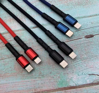 Cable de Datos USB Tipo-C a Tipo-C de 1M y 5 Celdas OD 4.5-60W con Carga Súper Rápida 3A/6A, Precios Perfectos de Clase Maravillosa