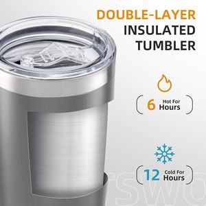 Wholesale Double Wall Vacuum Cup For <b>Coffee</b> Tea Juice Durable Eco Friendly Reusable Drinkware For Travel Stainless Steel Tumbler - Product Image 4