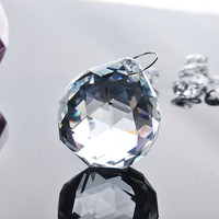 Ornements Feng Shui pour la maison, boules de cristal facettées suspendues de 40 mm, 50 mm, 60 mm, prismes de cristal pour lustre