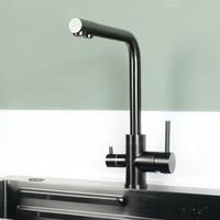Robinet de cuisine purificateur d'eau, filtre pour évier, mitigeur extractible en acier inoxydable 304