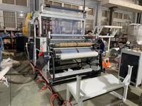 Machine de fabrication de film étirable en plastique LDPE à double vis haute capacité, haute précision, 100 kW, 2 couches, AB 1000 mm