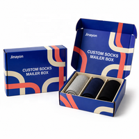 Boîte d'expédition personnalisée en carton ondulé E-Flute brillant avec insert à 3 fentes pour coffrets cadeaux de vêtements