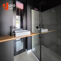 Maison conteneur préfabriquée de luxe à 2 étages avec garage, certifiée SAA, design amovible, logement modulaire moderne pour bureau et appartement