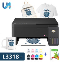 Impresora de Transferencia Térmica Epson NUEVA L3318, la Más Económica para Imprimir Gorras, Tazas, Platos, Papel de Transferencia Térmica e Impresión con Tinta