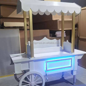 Nuovo design candy cart stand sweet ferris con ruote candy cart per la festa di compleanno con luci a led - Product Image 6