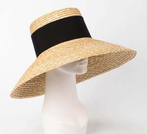 CLN61301 Sombreros de Paja de Trigo al por Mayor, Sombreros de Ala Ancha y Copa Plana para Mujer, Sombrero de Playa, Sombrero Turístico, Sombrero para el Sol - Product Image 3