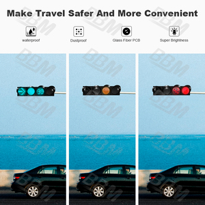 Feux de signalisation routière LED étanches 300 mm homologués CE RoHS en promotion - Product Image 3