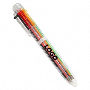 6-Color Retractable Ballpoint Pen for Students - Multi-Functional Writing Tool for <b>Journaling</b> & Note-Taking - Product Image 1