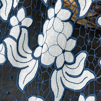Nouveau Raisin Laser Brodé Lait Fil De Soie Creux Textile Vêtements Tissu Polyester Coton Broderie Dentelle Tissu