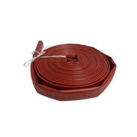 Tuyau d'incendie en toile à simple enveloppe avec revêtement EPDM 38 mm, vente en gros d'usine