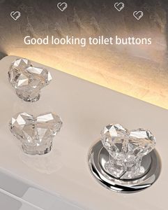 Bouton <span class=keywords><strong>poussoir</strong></span> de <span class=keywords><strong>chasse</strong></span> <span class=keywords><strong>d</strong></span>'<span class=keywords><strong>eau</strong></span> en forme de cœur pour toilettes, idéal pour les femmes aux ongles longs (1 pièce - Rouge Transparent) - Product Image 4