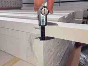 Telaio della porta ribassato fuoco adescato bianco - Product Image 3