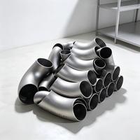 Coude 3D en acier inoxydable de haute qualité, 45 degrés, Sch20 A403 WP316 DN100 pour lignes corrosives de papeterie et de pulpe