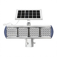 Feux de signalisation routière à LED double face, coque en aluminium, rouge et bleu, à énergie solaire, vente directe usine, personnalisation possible pour autoroute