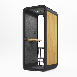 Cabine téléphonique professionnelle moderne à livraison en 7 jours, cabine insonorisée portable pour bureau intérieur avec éclairage LED pour villa et hôtel - Product Image 2