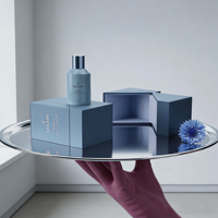 Flacon de parfum de luxe avec boîte vide 30ml 50ml 100ml, flacon de parfum en verre avec bouchon personnalisé, étiquette métallique, flacon de parfum élégant