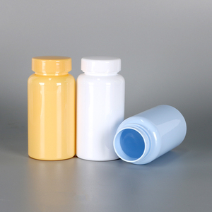 Luxury Customized Capsule Bottle Pharmaceutical Packaging PET <b>Plastic</b> candy Color Bottle For Health Products With Screw <b>Cap</b> - Product Image 4