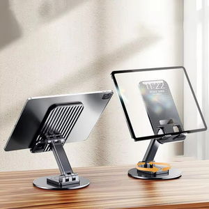 Supports de téléphone portable Xx096, supports de tablette portables pour bureau, avec joint d'amortissement en ABS, support de téléphone en plastique et métal, logo personnalisé - Product Image 4