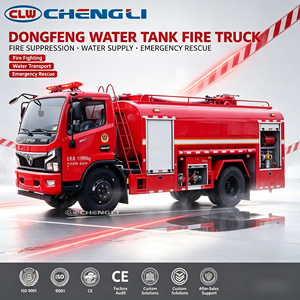 Camion de pompiers Dongfeng 4×2 avec réservoir d'eau de 7000 L, pour la lutte contre les incendies et la pulvérisation, destiné aux secours municipaux d'urgence, à vendre - Product Image 1